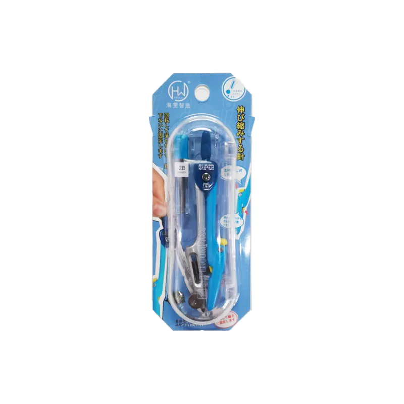 HAIWENZHIZAO Safety Multifunction Drawing Pin With Retractable Needle Compasses-0