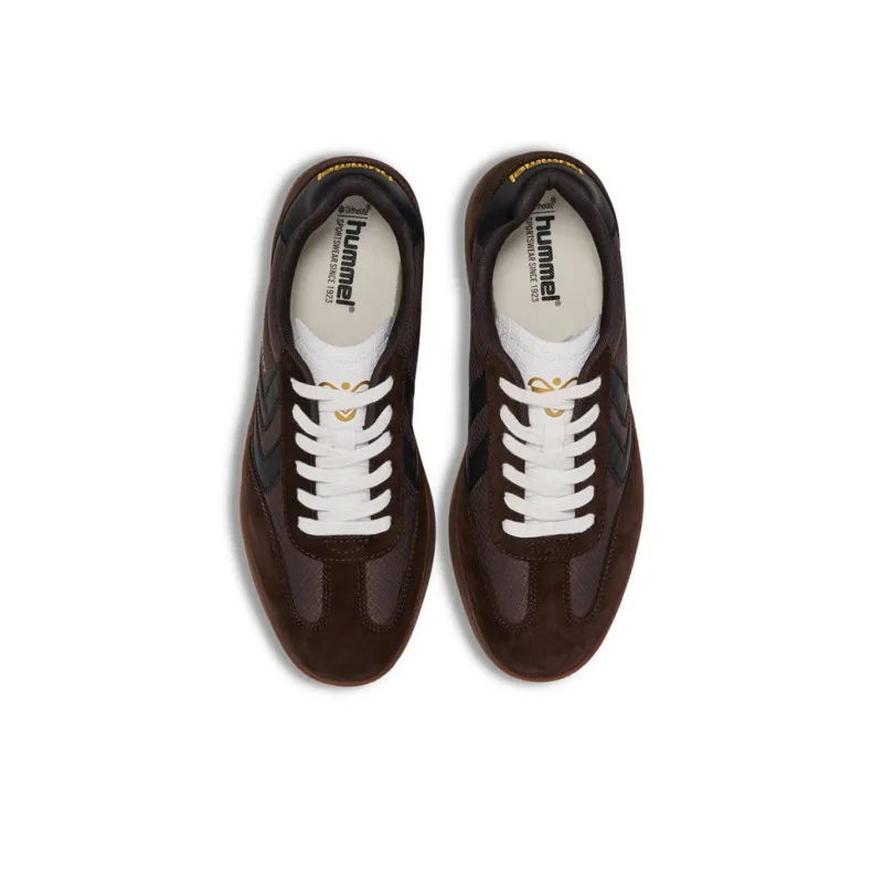 Hummel Low Top Skateboard Shoes Men's Coffee-2