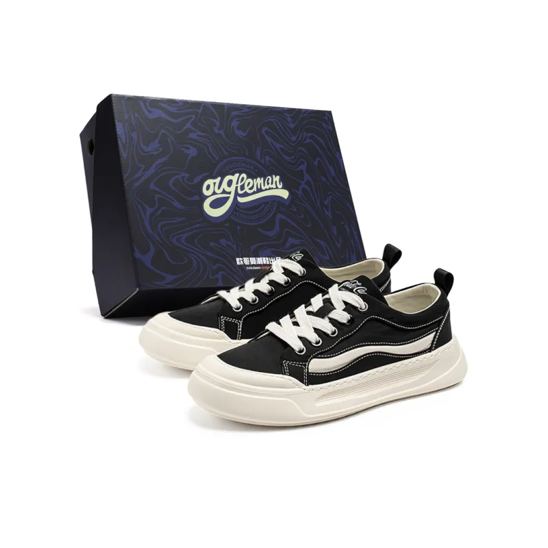 OUGLEMEN Cushioning, Slip Resistant, Abrasion Resistant Coverage Low Top Casual Shoes Men's-1