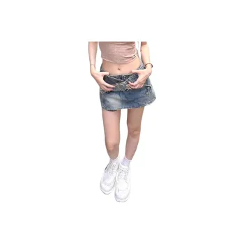 YEARNED Denim Short Skirts Women's