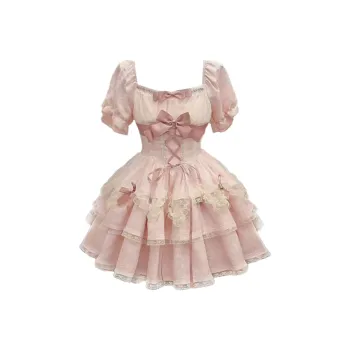 GUOZHEN Short Sleeved Dress Women's