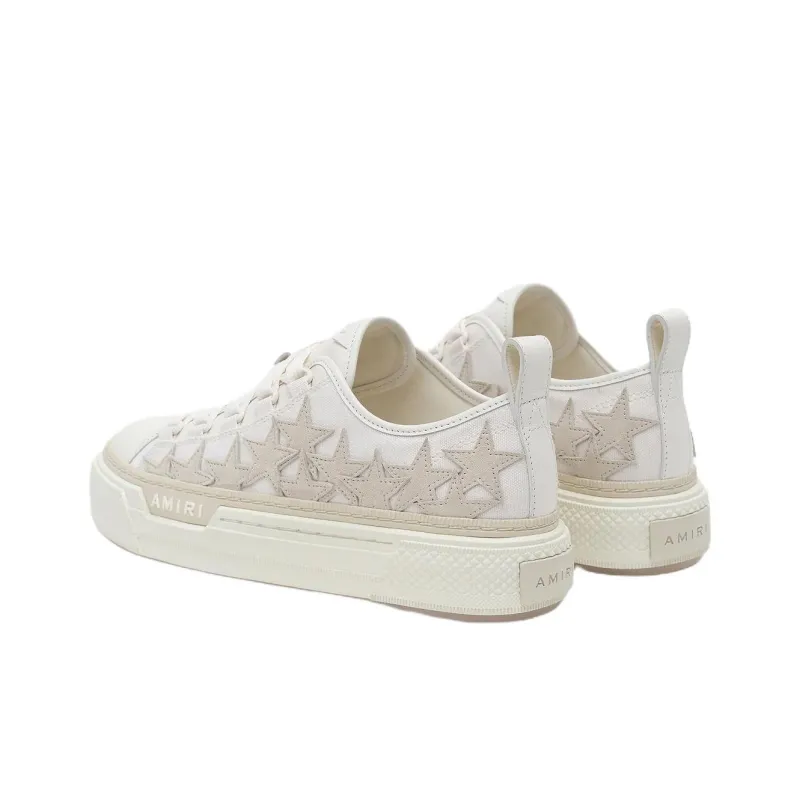 AMIRI Stars Court Low Top Skateboard Shoes Women's Beige-2