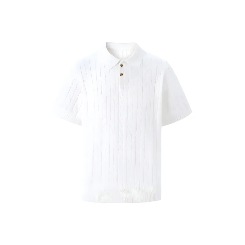 SEE ALSO Old Money New Rich Casual Versatile Business Lapel Short Sleeved Unisex-4
