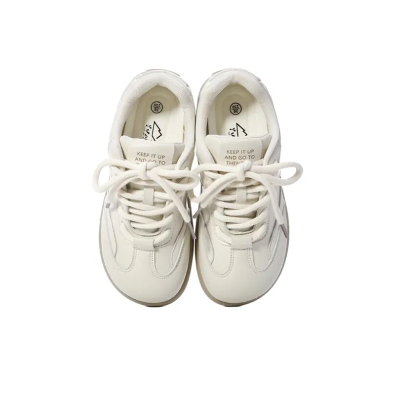 The New Age Family Low Top Skateboard Shoes Women's Beige-2