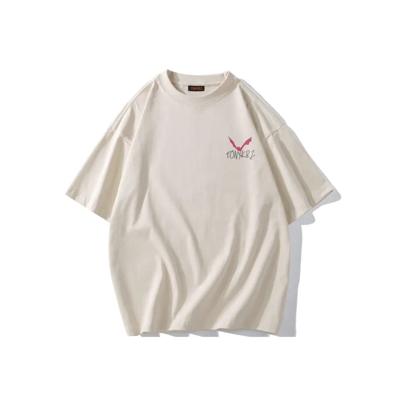 TONYKRZ T Shirt Unisex Light Beige Apricot-1