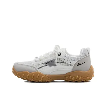 Warrior Breathable Cushioning Low Top Casual Shoes Women's White Gray