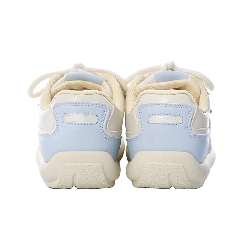 The New Age Family Low Top Skateboard Shoes Women's Yellow Blue-3
