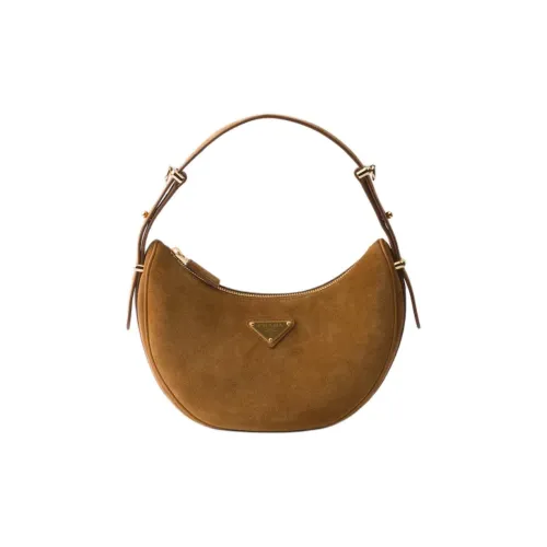 PRADA Calfskin Handbag Women's Cinnamon