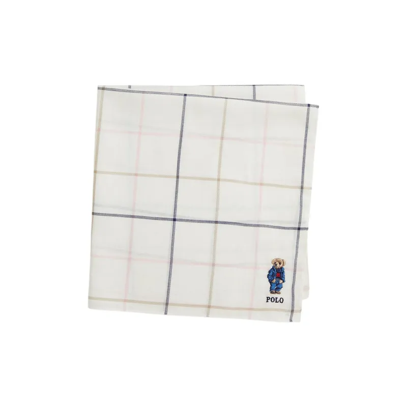 Polo Ralph Lauren Cotton Silk Scarves Unisex White-1