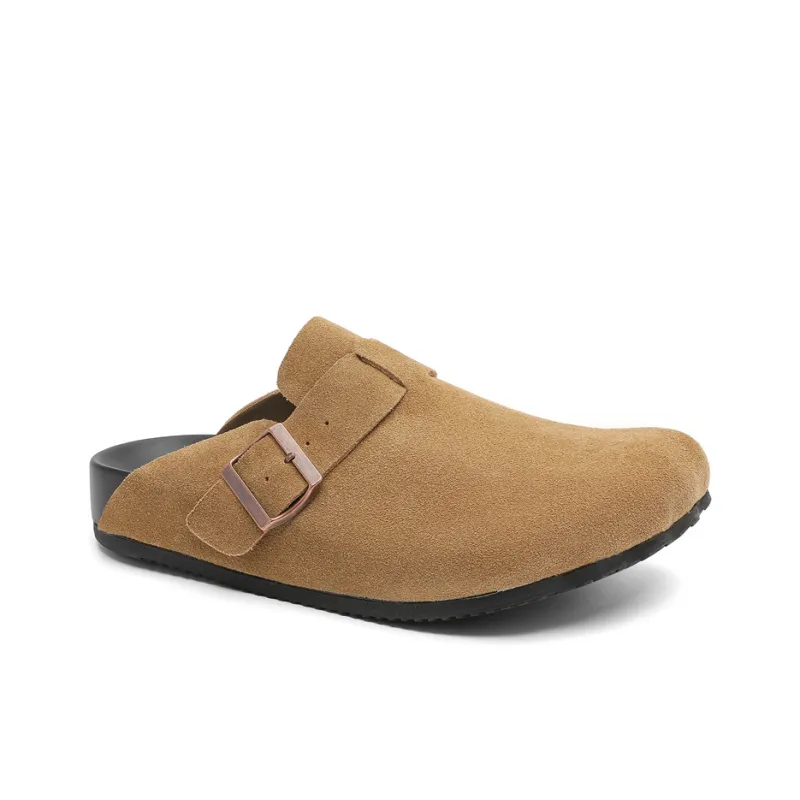 KUNGFUDEER Rubber Sole Abrasion Resistant Slip Resistant Closed Toe Slippers Men's-12