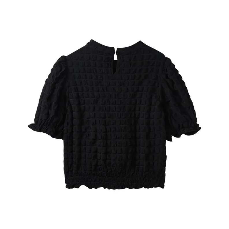 SHUIYUNJIAN Puff Sleeve T Shirt Women's-1