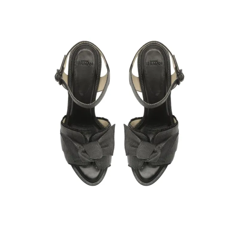 Alexandre Birman Maxi Clarita Raffia One Strap Sandals 7.5cm Women's Black-3