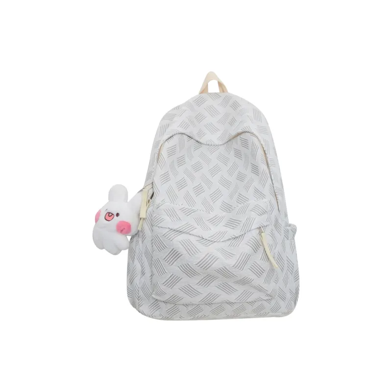 Wolfhorse Nylon Backpack Regular Unisex Grey/purple/pink/green-0