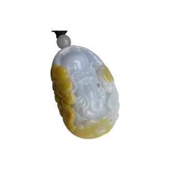 Jade Blossom Glutinous Jade Jadeite Collectible Ornament Unisex