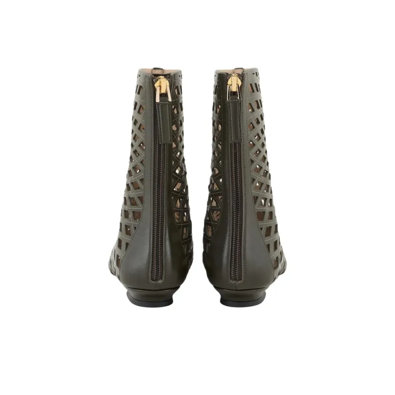 AMANI Ankle Boots 3.5cm Women's Brown-4
