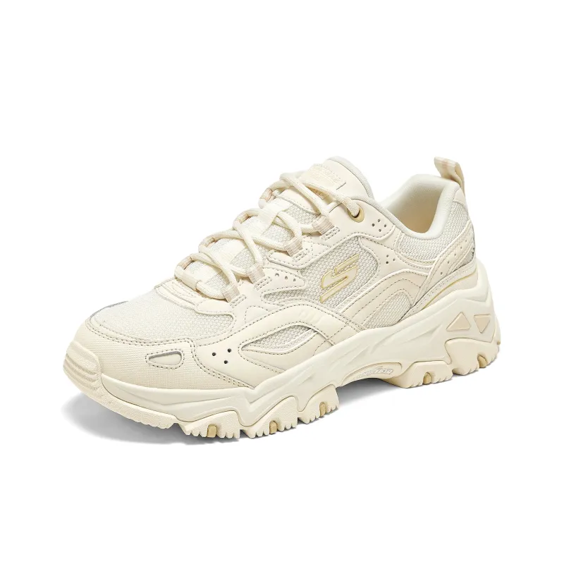 Skechers OUTDOOR Cushioning Wear Resistant Low Top Chunky Sneakers Women's Ecru-2