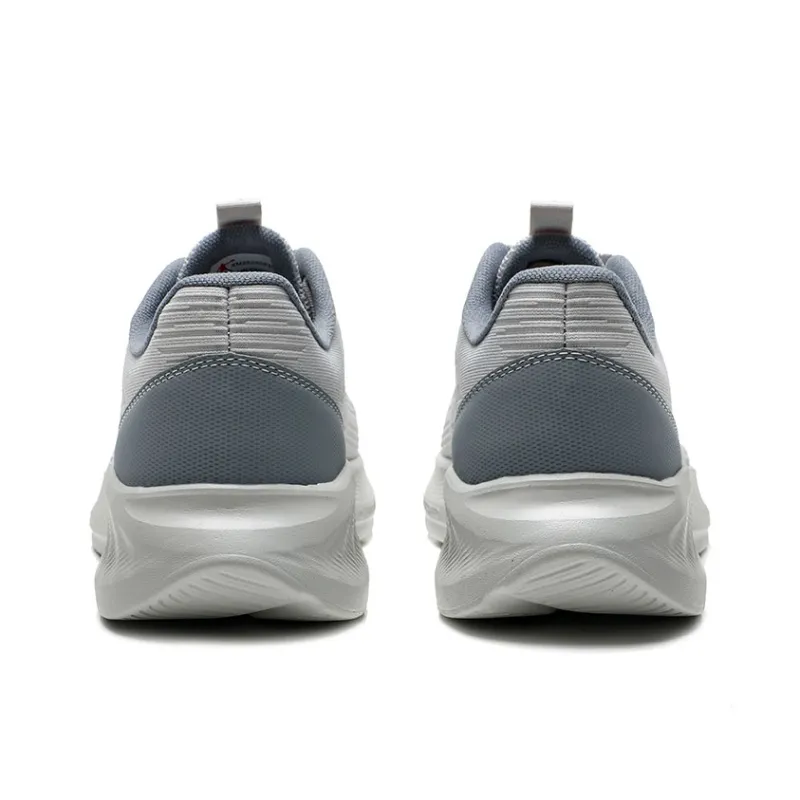 QIAODAN Slip Resistant And Breathable Low Top Casual Running Shoes Men's Gray-3