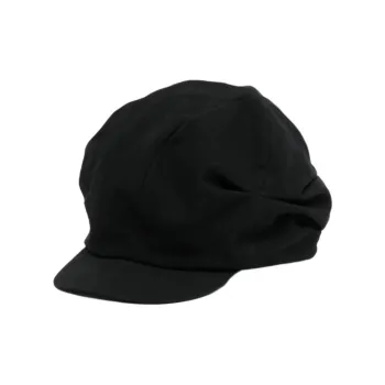 Yohji Yamamoto Cotton Linen Baseball Caps Women's Black
