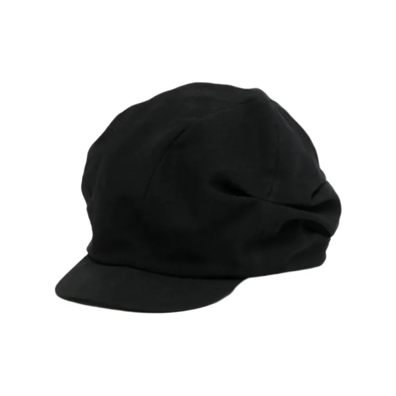 Yohji Yamamoto Cotton Linen Baseball Caps Women's Black-0