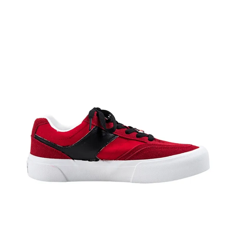 BOOM GUY POW Explosion Energy 100% Slip Resistant, Abrasion Resistant, Lightweight Low Top Skateboard Shoes Women's Red-2