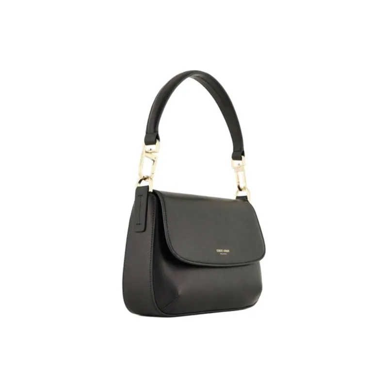AMANI La Prima Sheepskin Handbag Trumpets Women's Black-6