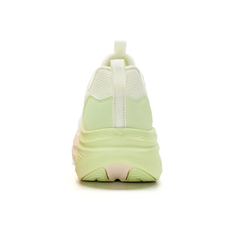 QIAODAN Cushioning, Breathable, Lightweight Low Top Casual Running Shoes Women's White Green-2