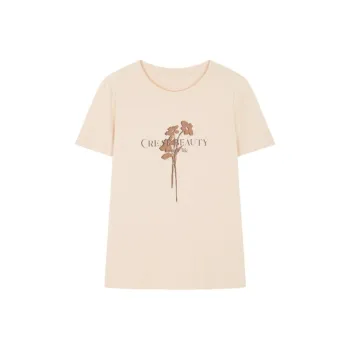 Mo Han Yi Mei T Shirt Women's Apricot