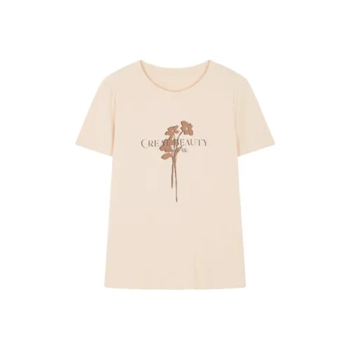 Mo Han Yi Mei T Shirt Women's Apricot