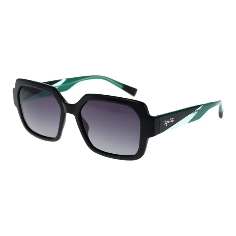 Mr Wonderful Acetate Square Sunglasses Women's Black-0
