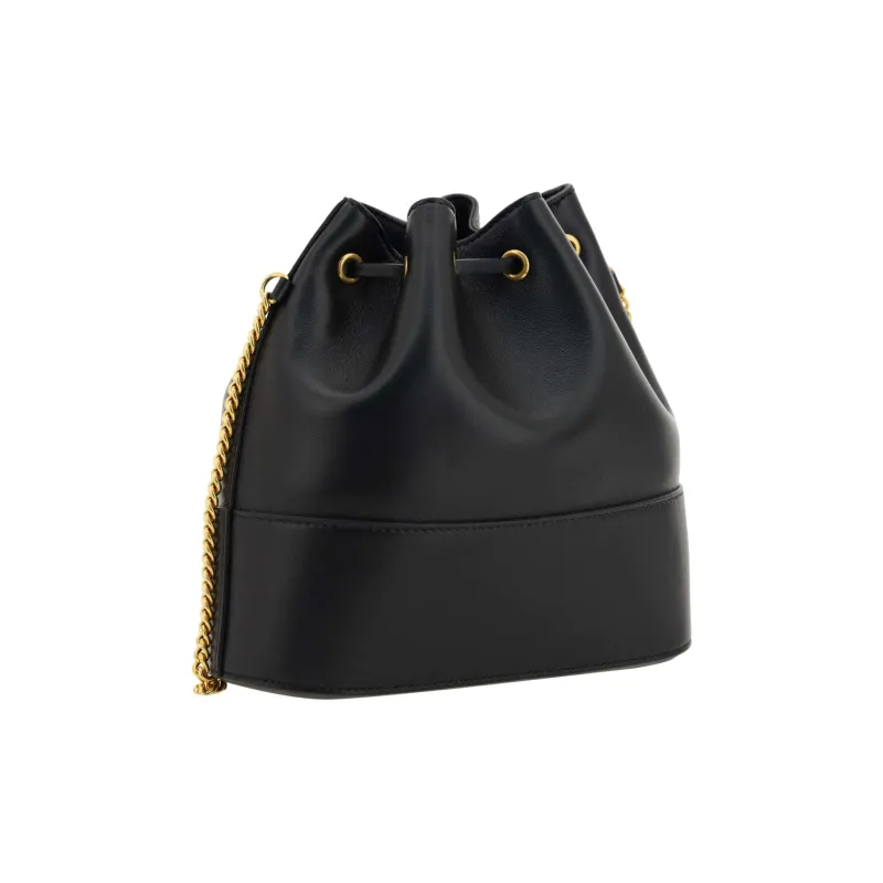 Valentino GARAVANI Calfskin Shoulder Bag Mini Unisex Black-2