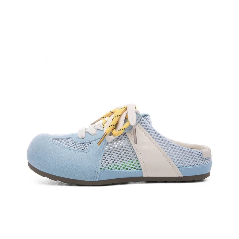 The New Age Family Slip Resistant Abrasion Resistant Closed Toe Slippers Women's Light Blue-0
