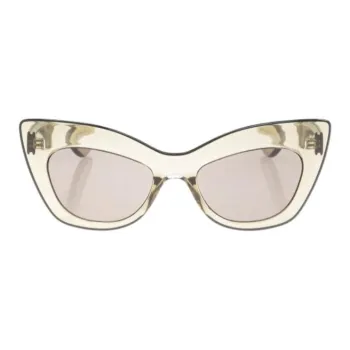 Alexander McQueen Acetate Cat Eye Sunglasses Women's Beige
