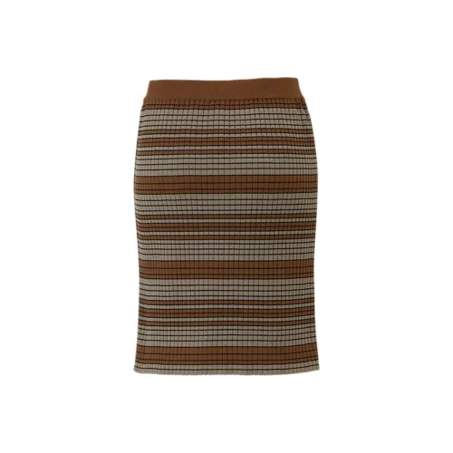 Onitsuka Tiger Casual Long Skirt Women's Brown