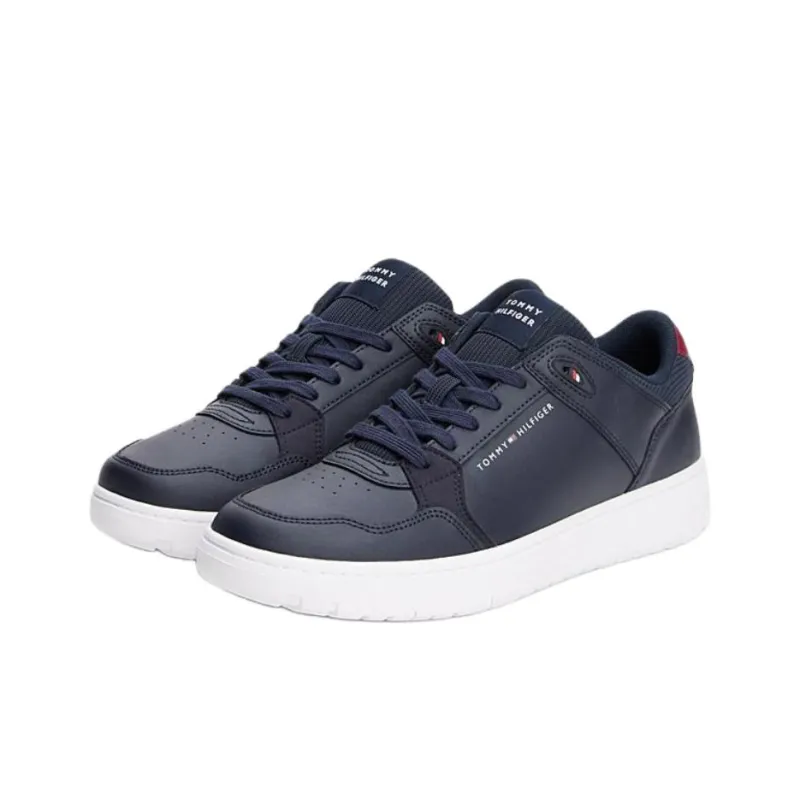 Tommy Hilfiger Trainers Low Top Skateboard Shoes Men's Marine Blue-2