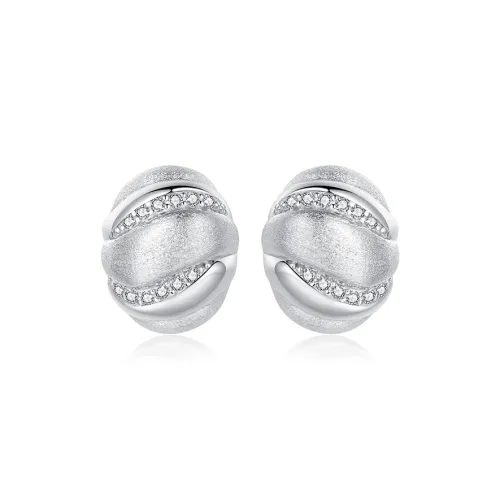 TIANTI Synthetic Cubic Zirconia S 925 Sterling Silver Stud Earrings Women's