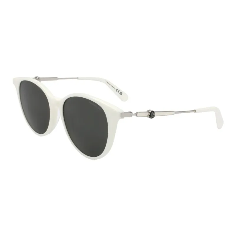 Moncler Acetate Irregular Shape Sunglasses Women's White-0