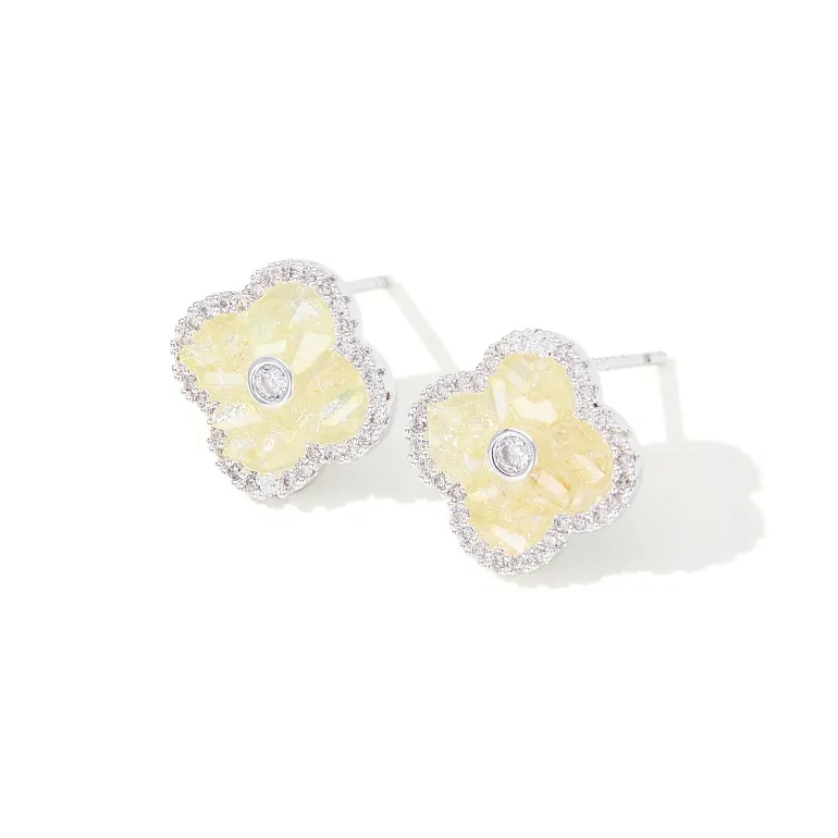 Lady Go Copper Alloy Stud Earrings Women's-2