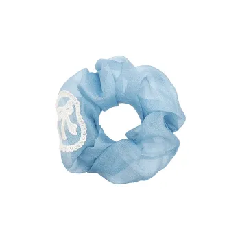 ROYALSASA Silk Chiffon Hair Tie Women's