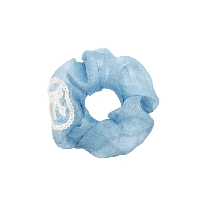 ROYALSASA Silk Chiffon Hair Tie Women's-0