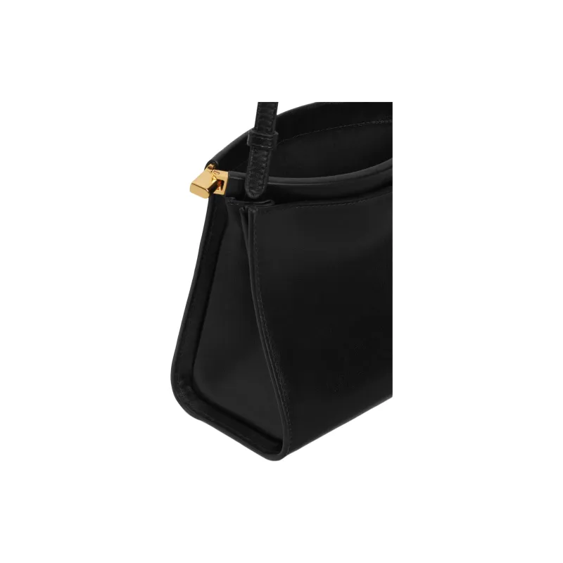 Alaia Calfskin Small Square Bag Shoulder Bag Trumpets Women's Black-3