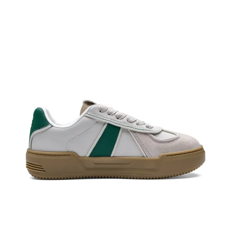 Kappa Back to Back Abrasion Resistant Lightweight Height Increasing Low Top Skateboard Shoes Women's Winter Day White-1