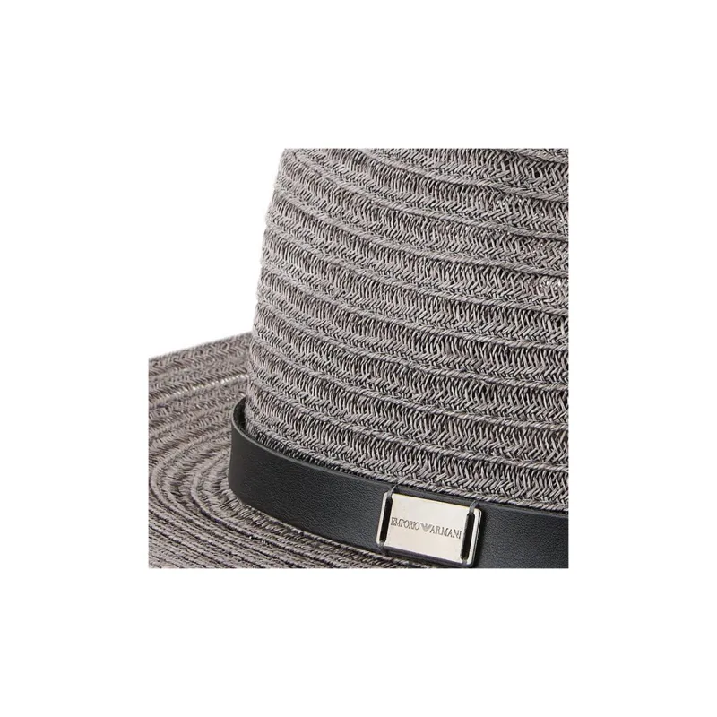 EMPORIO ARMANI Braided Hemp Hat With Band-2