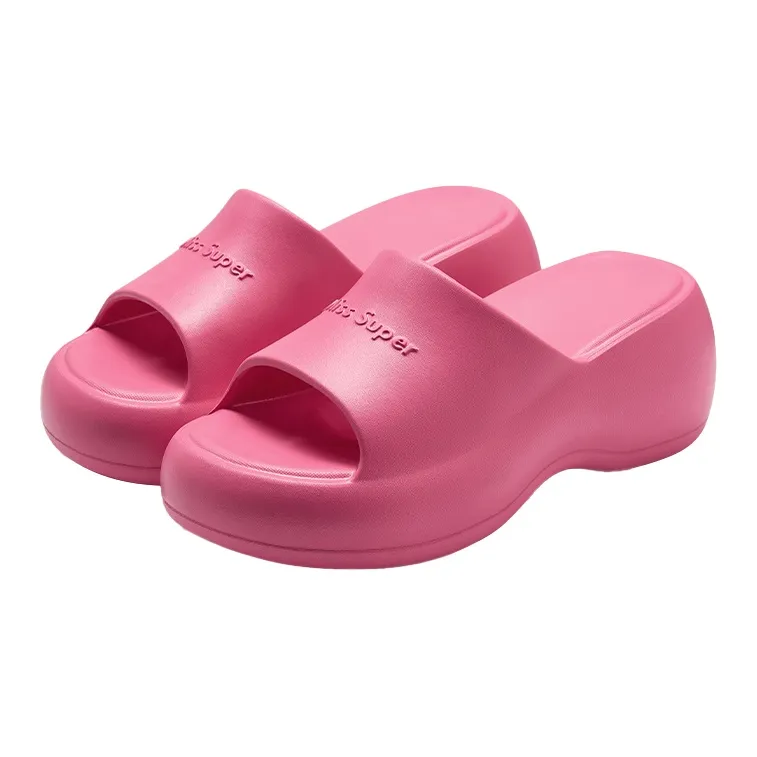Yu Pu Platform Abrasion Resistant Squashy And Bouncy Feeling Indoor Home Sandals-2
