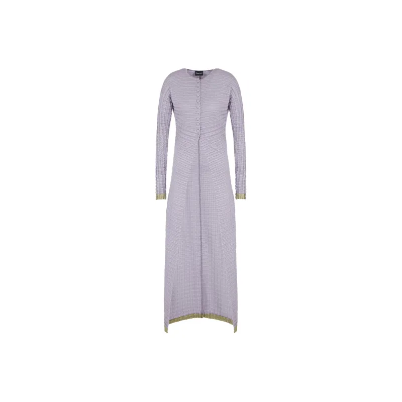 GIORGIO ARMANI Pleated Jersey Long Cardigan-0