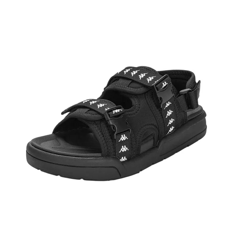 Kappa Jungle Lion Collection Beach Sandals Unisex Black-1