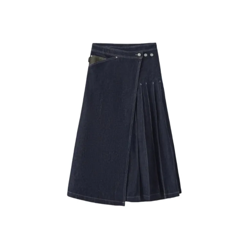 TRIP&CO Denim Long Skirt Women's-0
