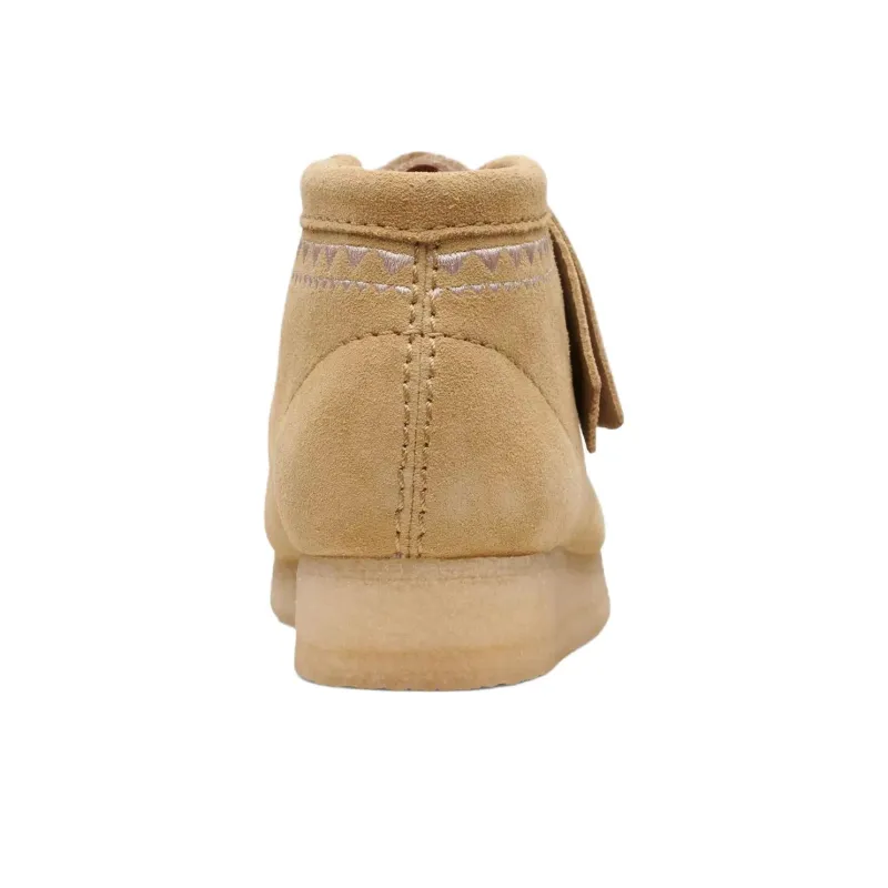 Clarks Wallabee Ankle Boots Women's Tan-4