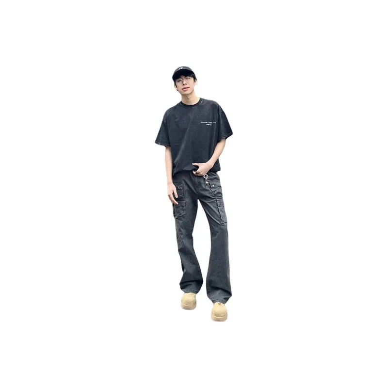 CORNILOT Cargo Pants Unisex Gray-0
