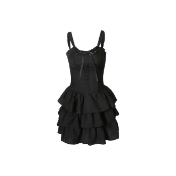 DOKZB Slip Dresses Women's Black