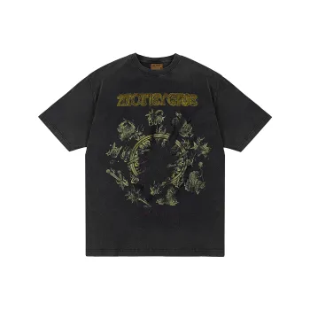 FAKE VINTAGE T Shirts Unisex Washed Brown
